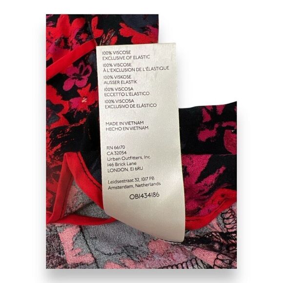 Free People Venice Floral Double Tie Lightweight Top Size Medium - Picture 5 of 6